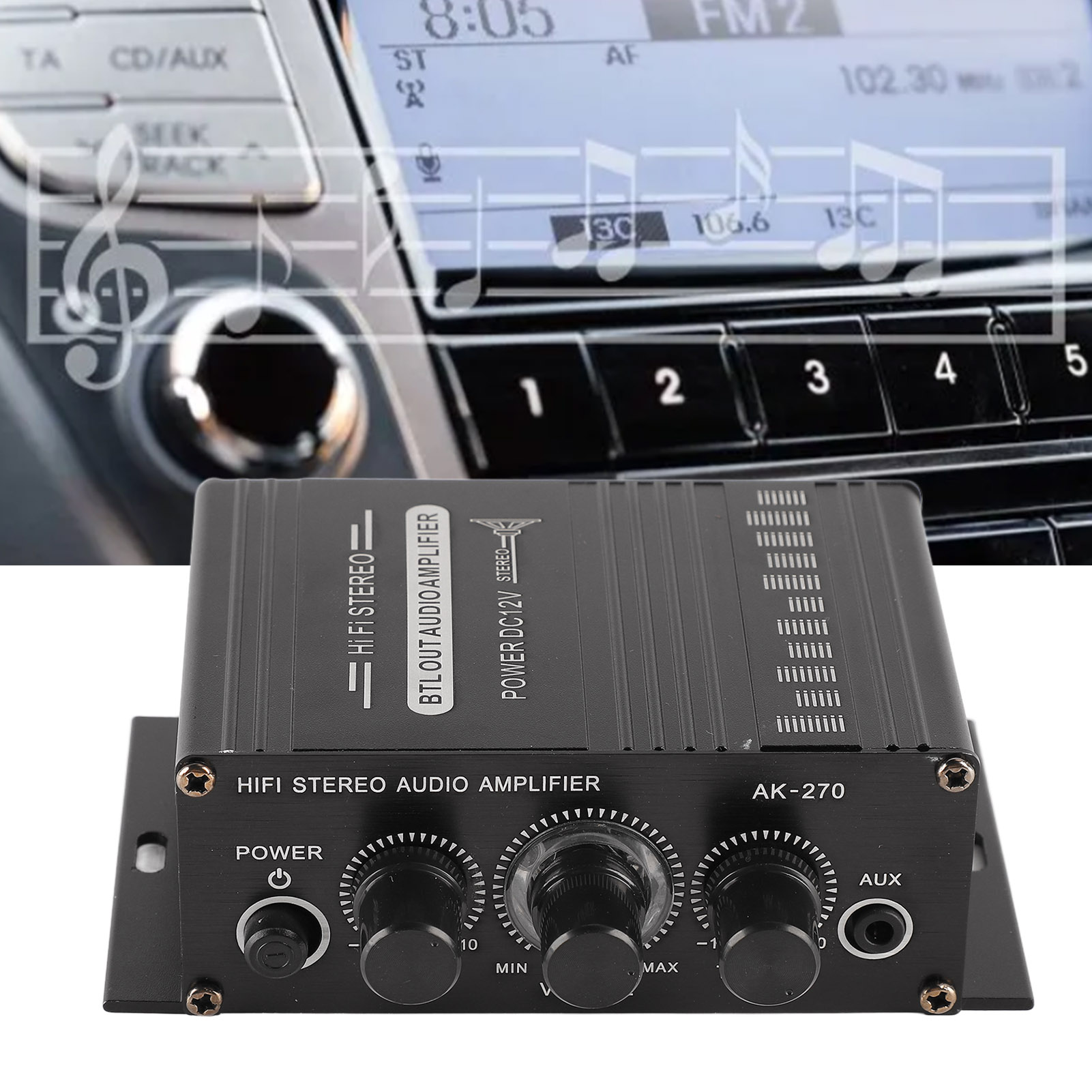 Portable Amplifier Mini - Стереоусилитель, мотоциклетный усилитель, стереоусилитель 12 В,