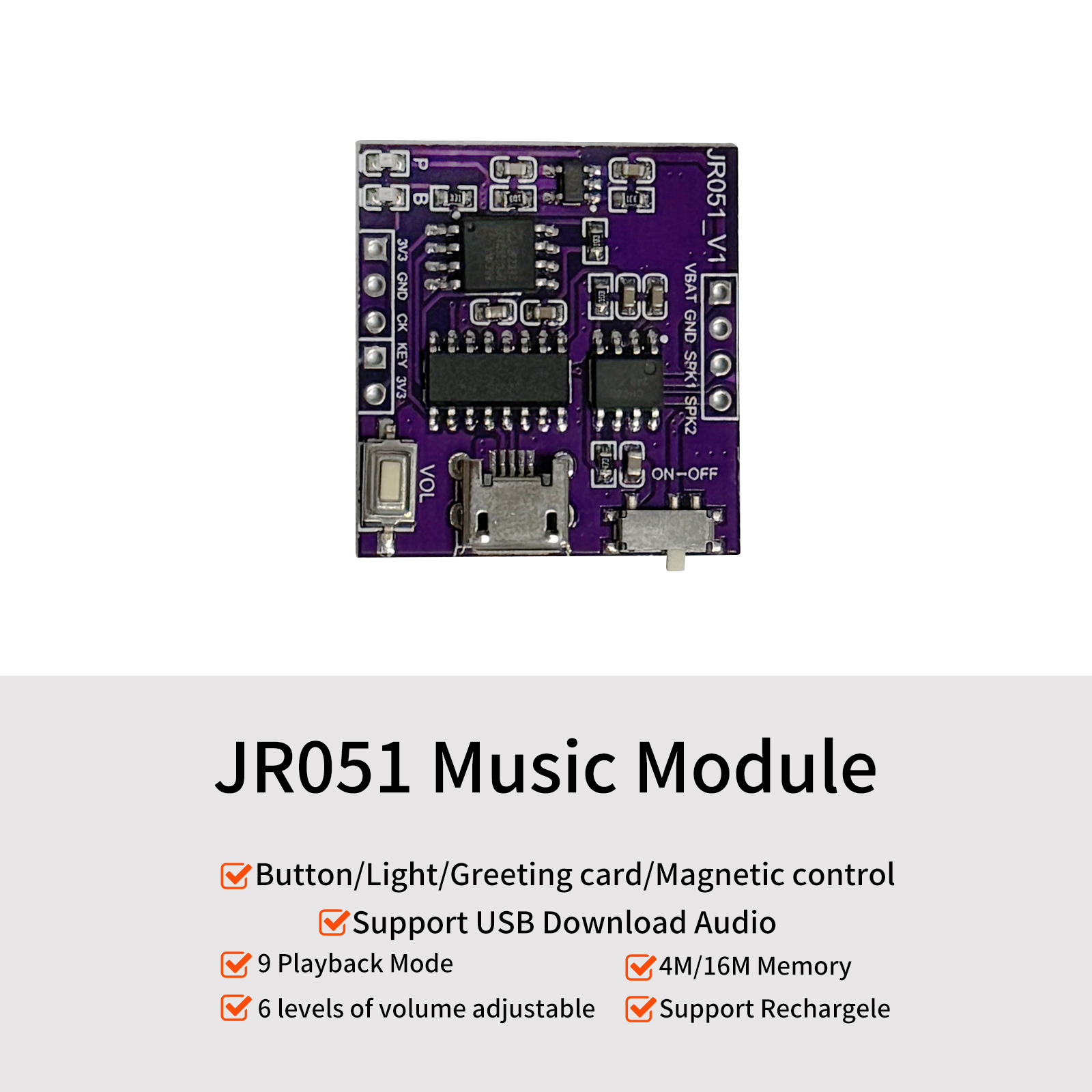 Audio Music To Download - Музыкальный звуковой модуль USB загрузка встроенный