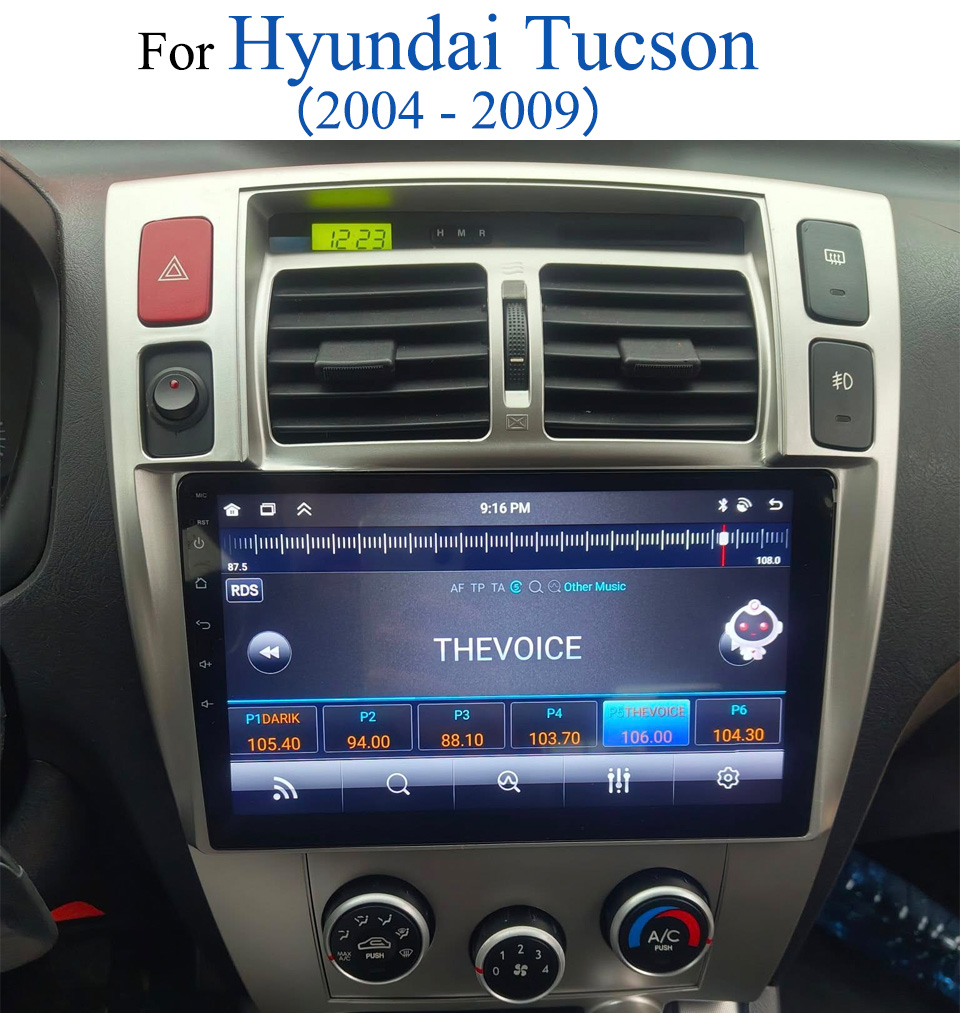 Audio Music To Text - Автомобильный радиоприемник для Hyundai Tucson 2004