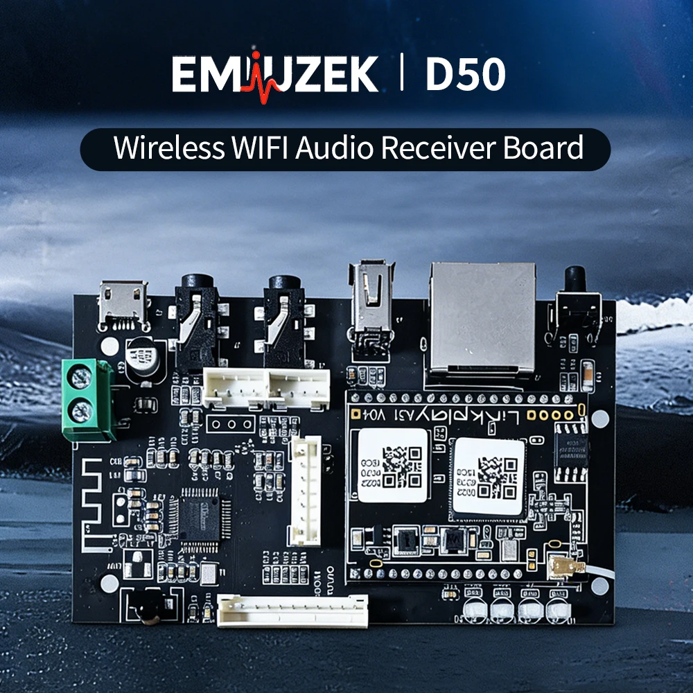 Audio Music By - EMIUZEK D50 Беспроводная плата аудиоприемника Bluetooth