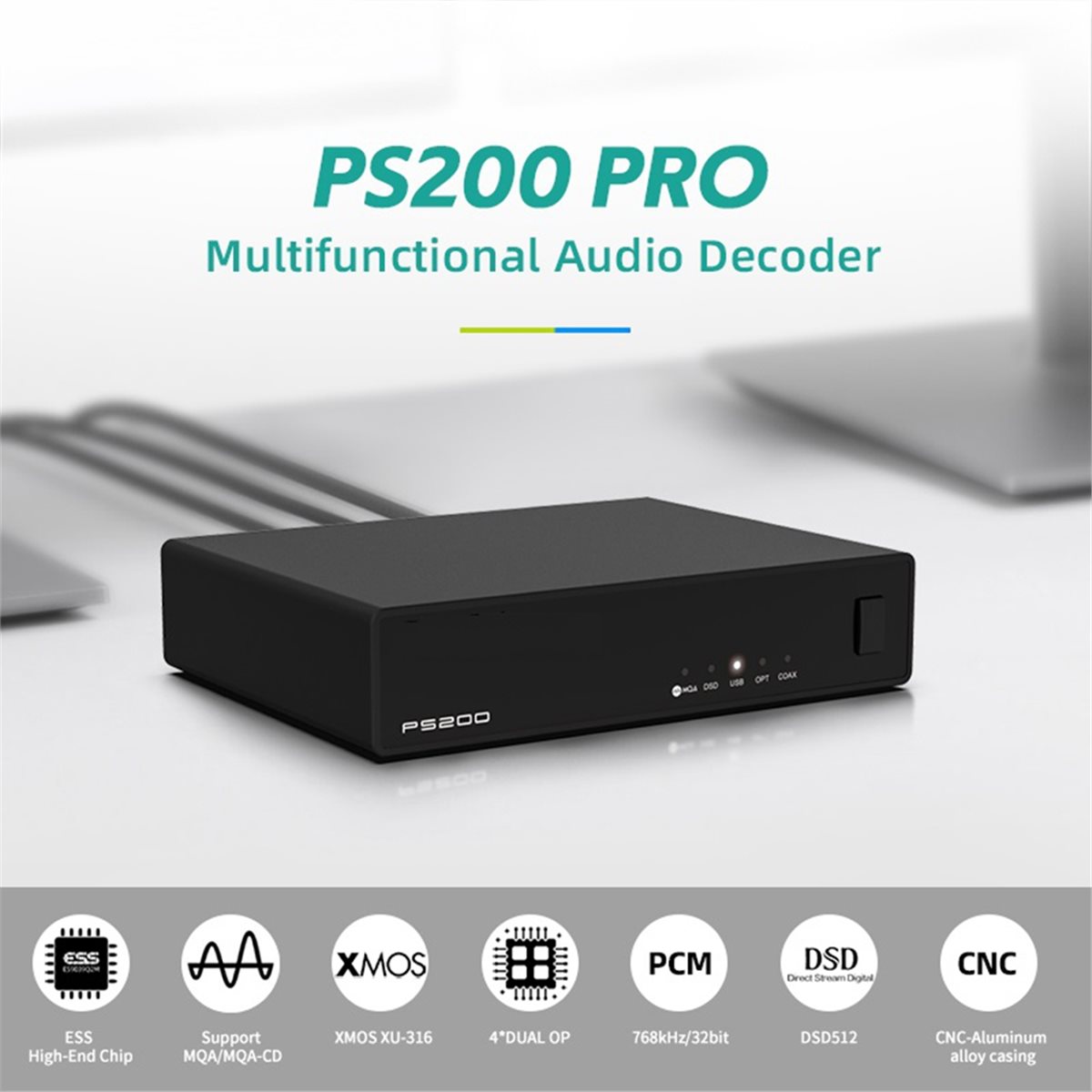 Music Audio Pro - Многофункциональный аудиоконвертер DTC5 PS200 PRO с